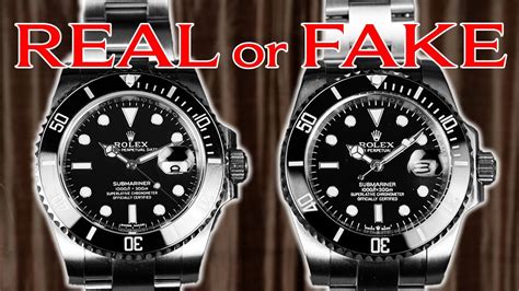 rolex submariner fake vs real